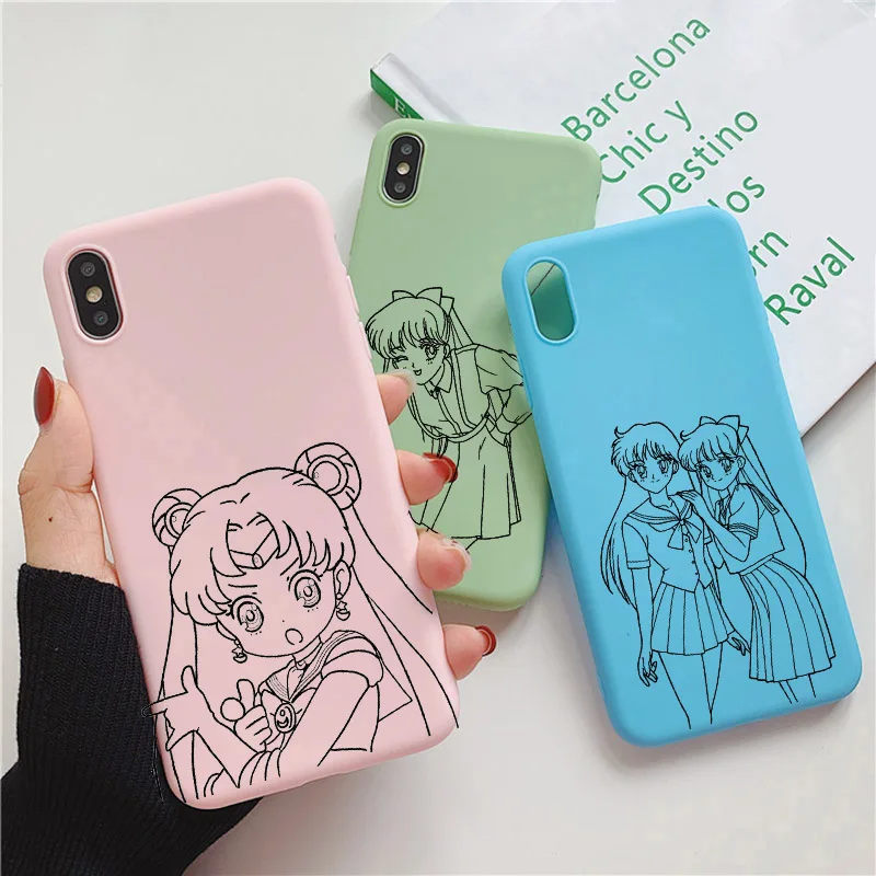 

Japan Anime Sailor Moon Princess Phone Case For Samsung Galaxy S10 S10E S9 S8 S7 S6 Plus Lite Silicone Soft Back Cover Coque