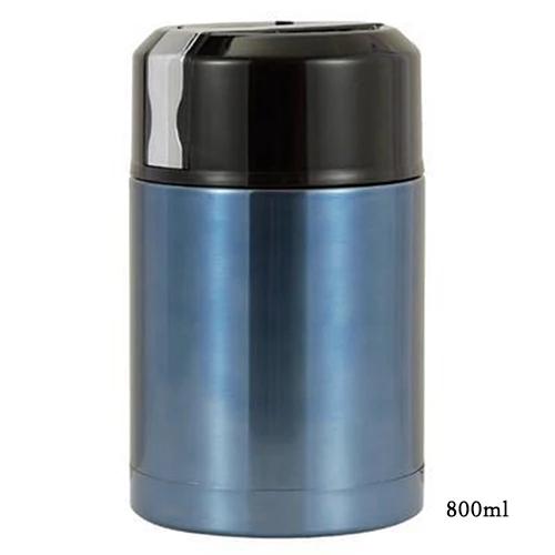 800 ml Blue Большая емкость 800 мл/1000 мл Термос Ланч-бокс портативный контейнер из нержавеющей стали для еды супа термосы Термокружка - Цвет: 800 ml Blue