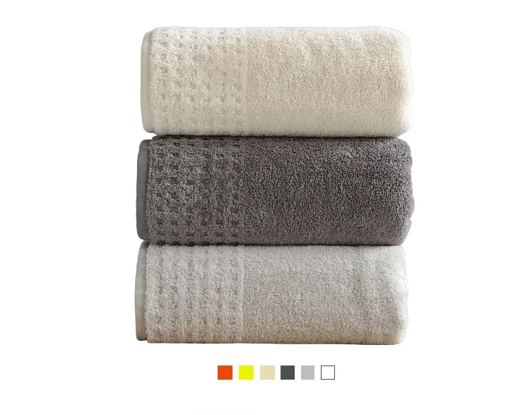 3 шт. хлопок 140x70 см банное полотенце s сплошной цвет утолщаемый Avaliable хлопок волокно натуральный экологичный с вышивкой полотенца махровые