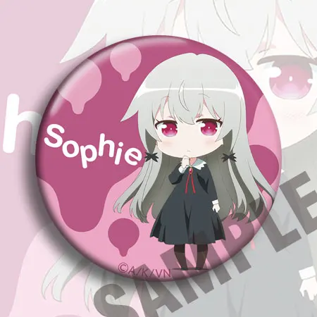 see chart 1 шт. 58 мм Tonari no kyuketsuki-san Sophie Twilight Bagdes модная женская брошь - Окраска металла: see chart