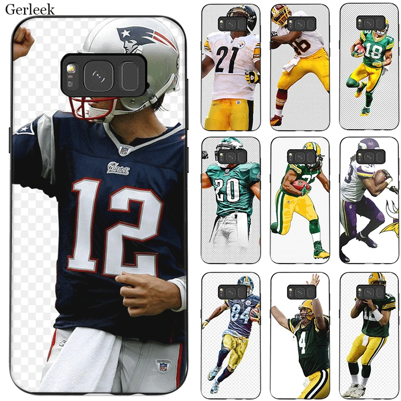 

Mobile Phone Case Tpu For Samsung Galaxy S6 S7 Edge S8 S9 S10 S10E Plus Note 8 9 M10 M20 M30 M40 Cover Ciciber American Football