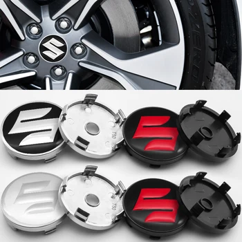 

4pcs 56mm and 60mm 3D Hub Cover Logo Sticker Decal Hub Center Cover for Suzuki- CELERIO Spacia Baleno SX4 VITARA Jimny Ignis