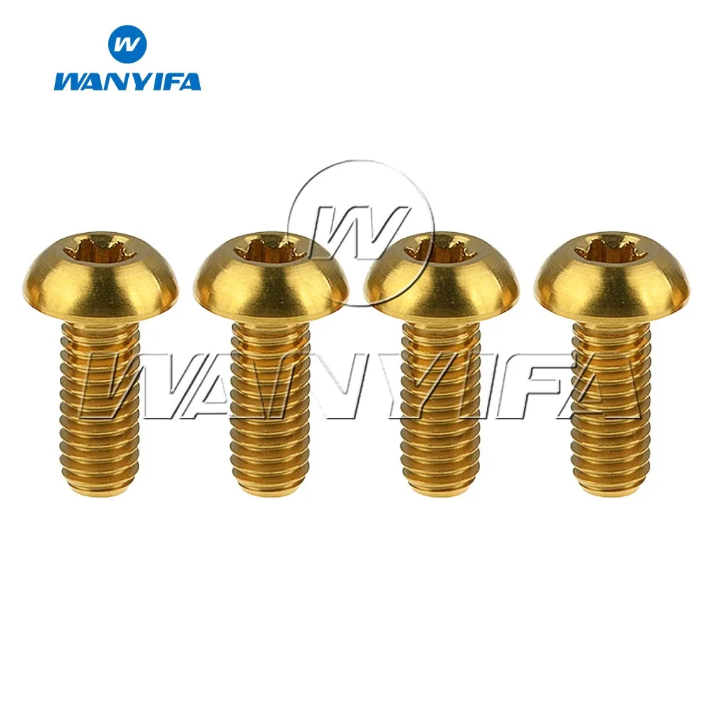 Титановый "Wanyifa" Болт M5x12mm T25 Torx держатель для бутылки с водой винт для велосипедов
