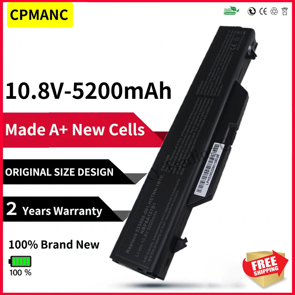 

CPMANC 5200mah Battery FOR HP ProBook 4510 4510s 4515s 4710s HSTNN-1B1D NBP8A157B1 HSTNN-OB88 HSTNN-OB89 HSTNN-W79C-7 HSTNN-XB89