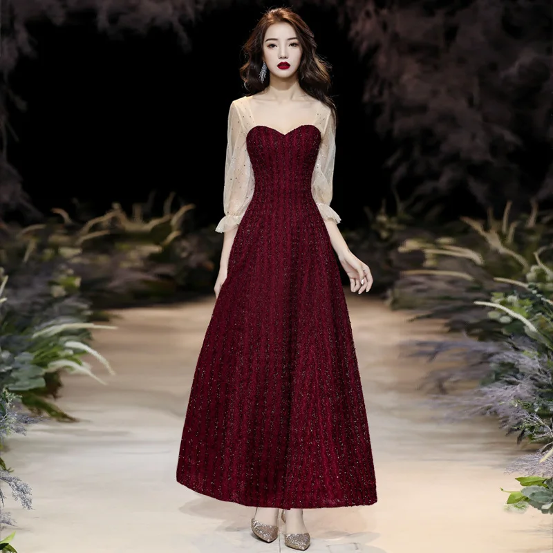 

New Temperament Dresses A-Line Lady Cheongsam Banquet Gowns Qipao Vestidos De Festa