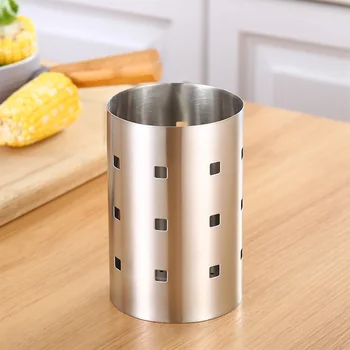 

Stainless Steel Home Chopsticks Holder Storage Rack Kitchen Utensil Easy Clean Tableware Organizer Multifunctional Anti Mold