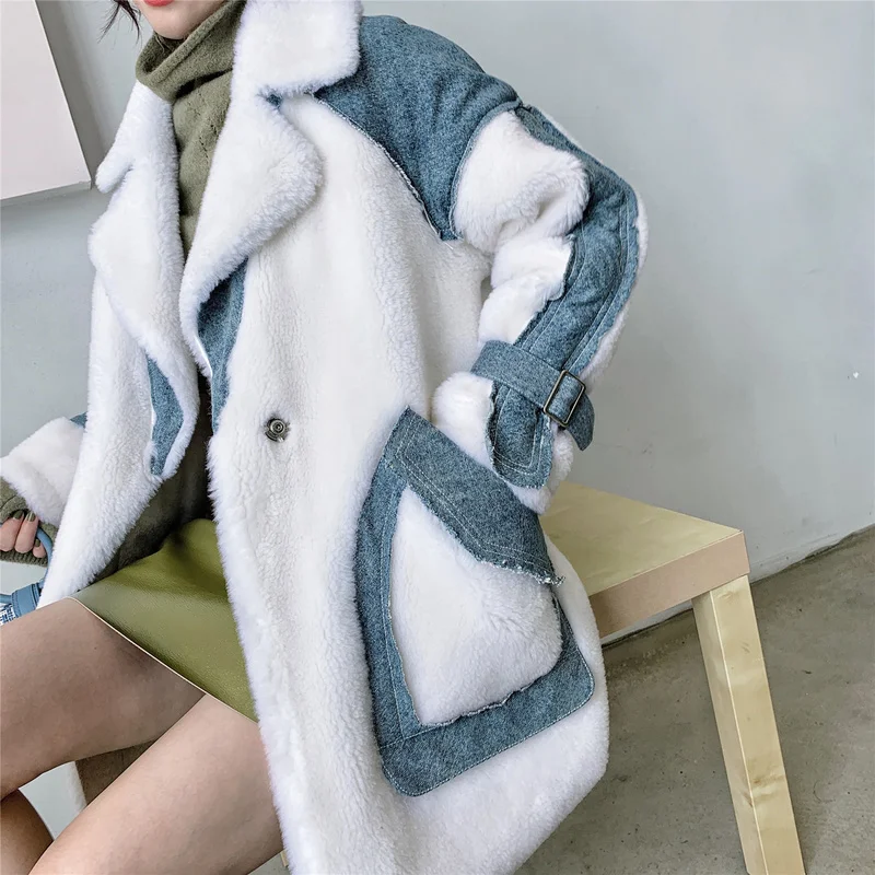

Real Fur Coat Women 100% Wool Jacket Spliced Autumn Winter Coat Women Clothes 2020 Korean Fashion Tops Women 826 59 YY1816