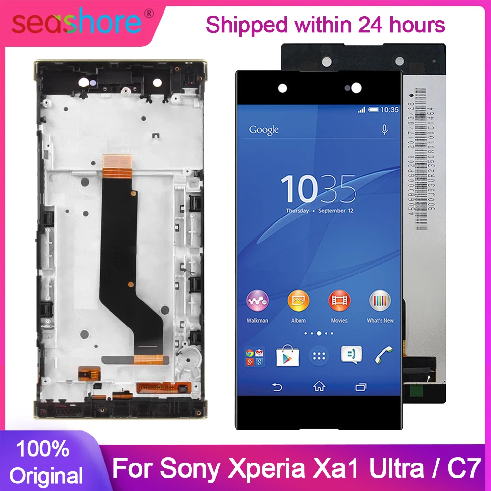 Original Display For Sony Xperia XA1 Ultra Display Touch Screen For Sony C7 LCD Display Digitizer Replacement Parts G3226 G3221