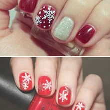 ELECOOL 新 1 Pc クリスマススタイルネイル画像スタンプポリッシュプレートスタンパー 3 色選択するスタンピングプレートテンプレート(China)