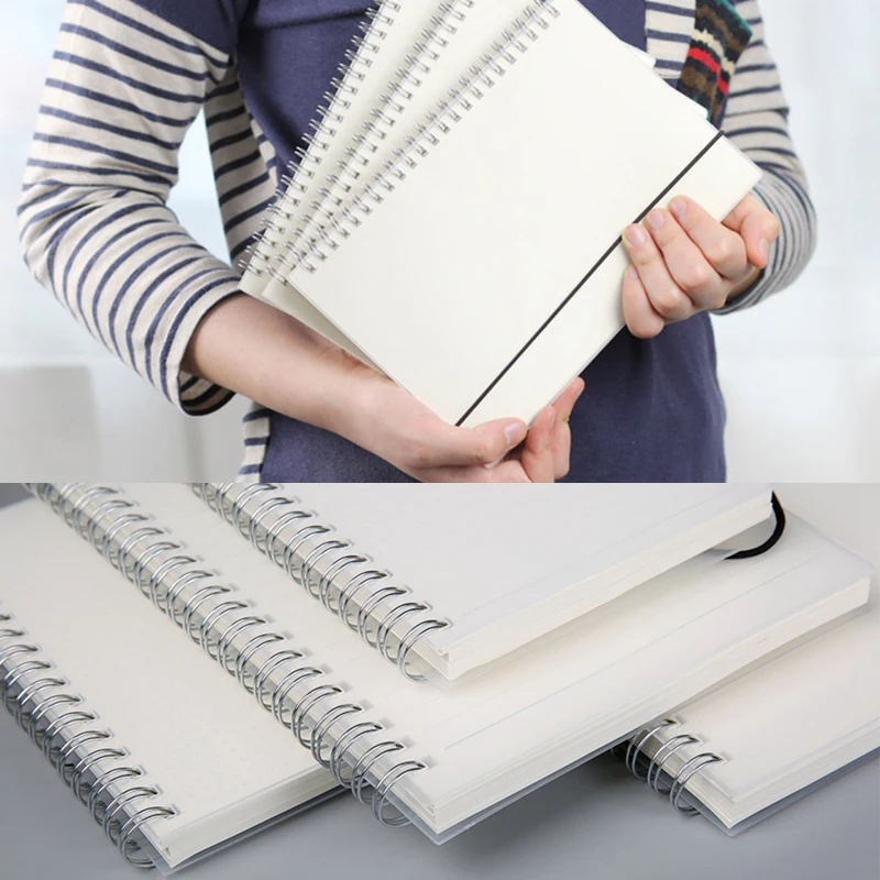 

Book Coil Notebook To-Do Lined Blank Grid Paper Journal Diary Sketchbook For School Supplies Stationery Store Beautiful Notebook