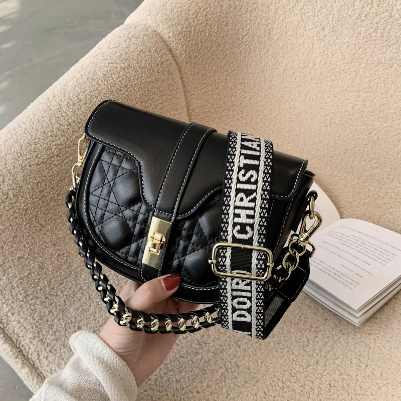 

Small Bag 2020 New Tide Fashion Women Bag Chain Saddlebag Handbag Shoulder Messenger Bag