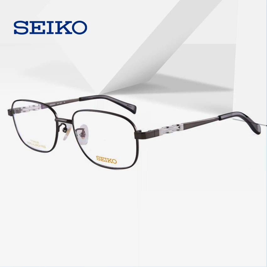 SEIKO многофокальные очки Рамка для мужчин прозрачные линзы очки для близорукости прогрессивные титановые оптические очки Рамка HA1501