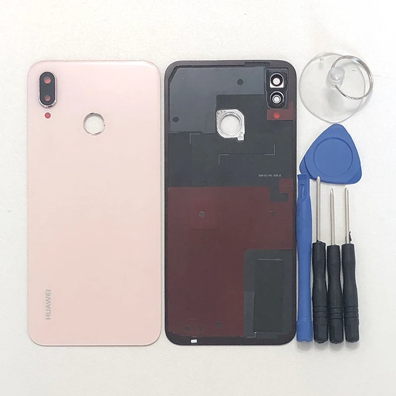 Axisinternational для 5," huawei P20 Lite/Nova 3E стекло задняя батарея Bover чехол Корпус+ объектив для рамы камеры+ adhension