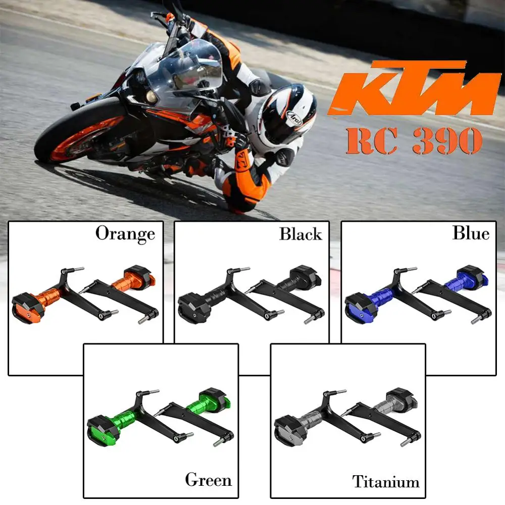 Слайдеры рамы для KTM RC390 2013 RC 390 защита двигателя статора Защитная крышка защита тела