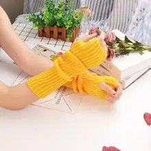 INS, флуоресцентные, блестящие, цветные, в Корейском стиле, для мужчин и женщин, пары, средней длины, одноцветные, теплые, вязаные, на овечках