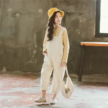 

YourSeason Girls Spring Autumn Cute Clothing Set Fashion Baby Girl Stripe Shirt And Suspender Pants Two Piece Suit 2020 New
