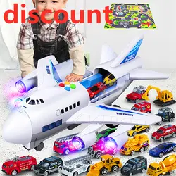 Музыкальная история моделирование трек инерция детская игрушка самолет большой размер пассажирский самолет дети лайнер игрушка
