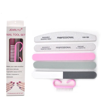 

6 Pcs Per Box Nail Files Professional Nail Buffer Accessories Sanding Block Manicure Pedicure Art Tool Lime a Ongle File Set New