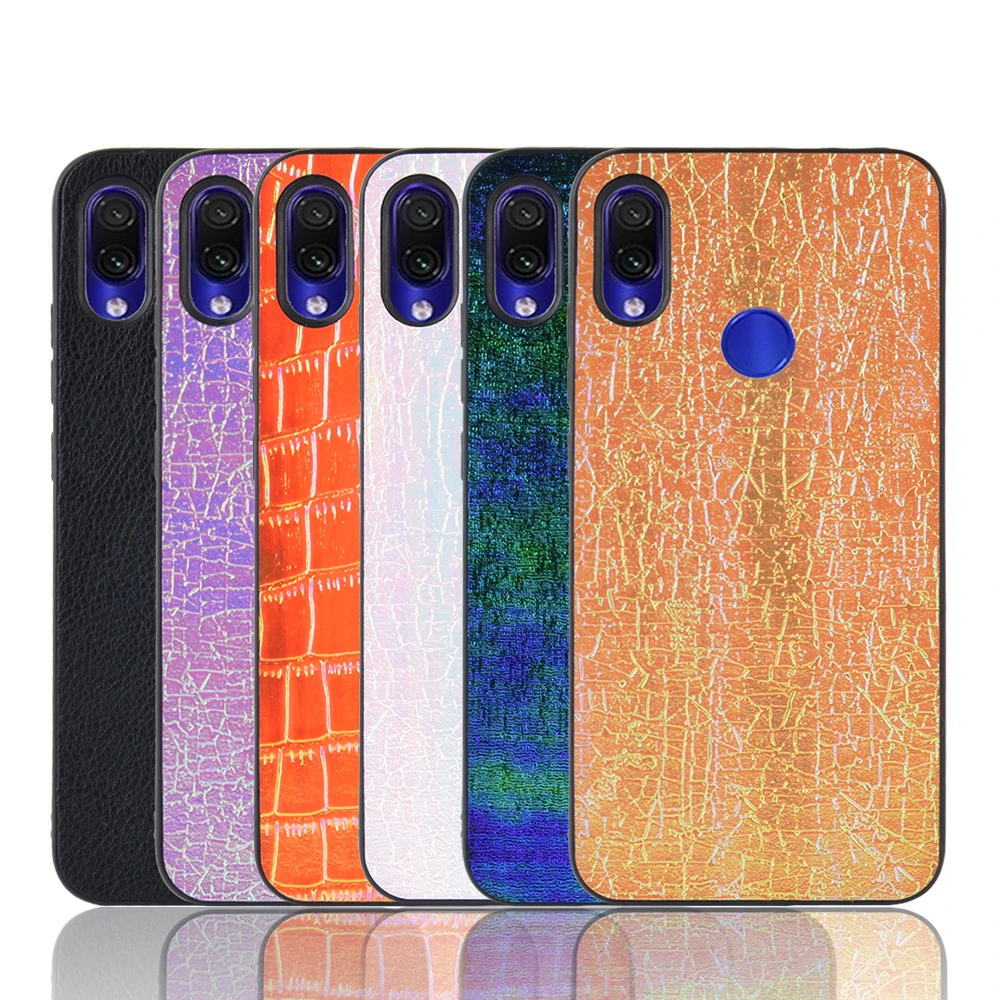 Для Xiaomi Redmi Note 7 Pro 7S чехол-накладка ультратонкий цветной Мягкий чехол из ТПУ с
