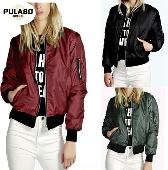 

Spring Autumn Plus Size 4XL Jacket Women Causal Zipper Baseball Uniform Bomber Jacket Long Sleeve Wide-Waisted Coat Outwear