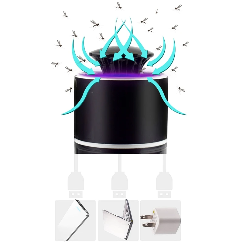 Горячее предложение XD-Mosquito Killer Лампа Электрическая Usb фотокаталитическая Бесшумная светодиодная безопасная Ловушка с ручкой водонепроницаемая для борьбы с вредителями белая