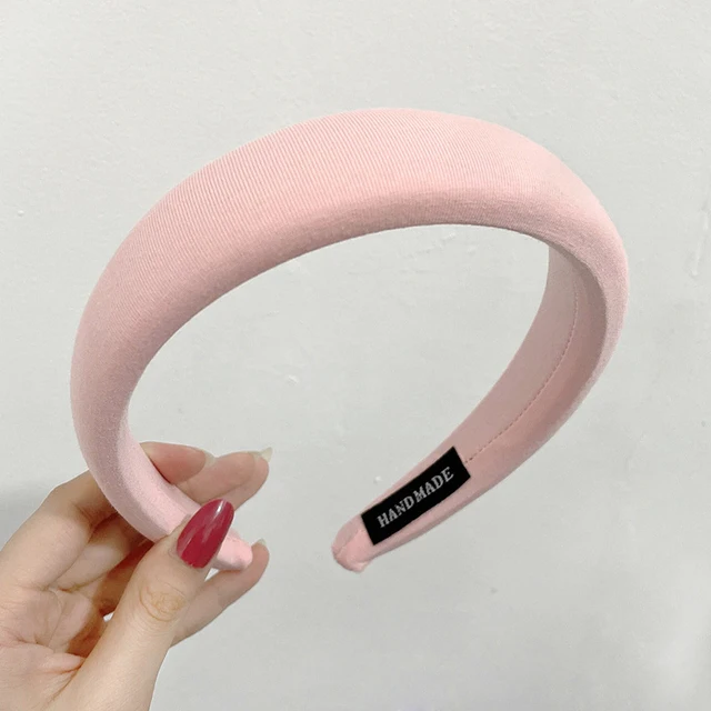 New Padded Headbands Women Wide Bezel Hairbands Thick Velvet Hair Hoop Girls Sponge Non-slip Hairband Fashion Hair Accessories 6