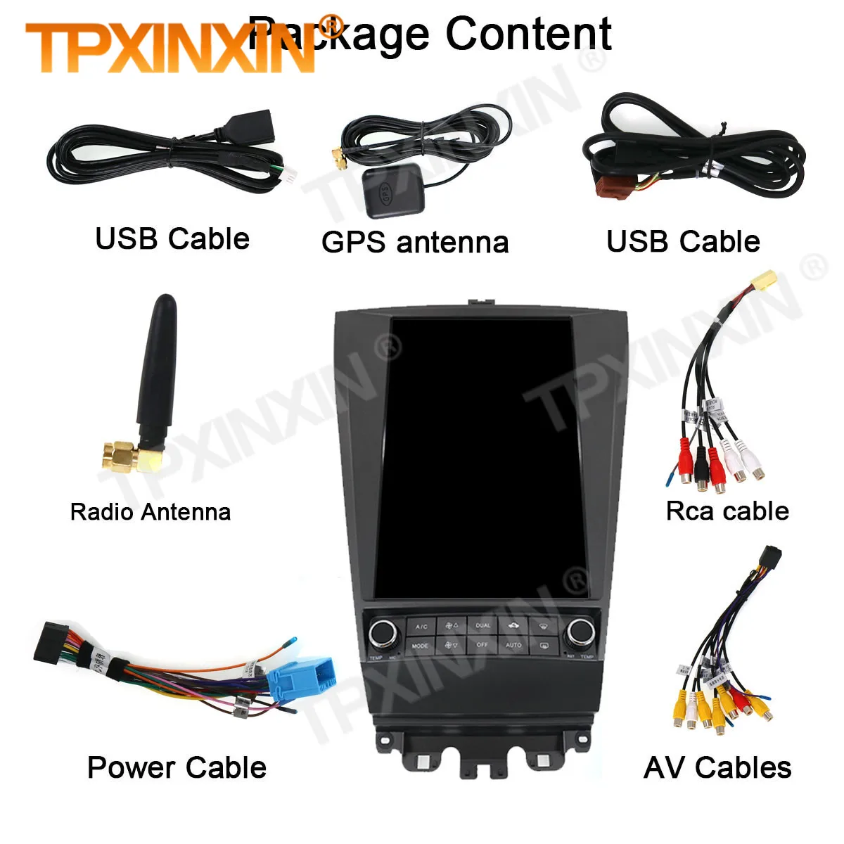128G Carplay 2 Din Android 9 Tesla Stereo For Honda Accord 2003 2004 2005 2006 2007 GPS BT Audio Radio Receiver Player Head Unit