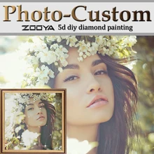 Алмазная картина ZOOYA, вышивка крестиком, фото на заказ, полная квадратная картина, стразы, алмазная вышивка, мозаика, подарки на день рождения, AZ12