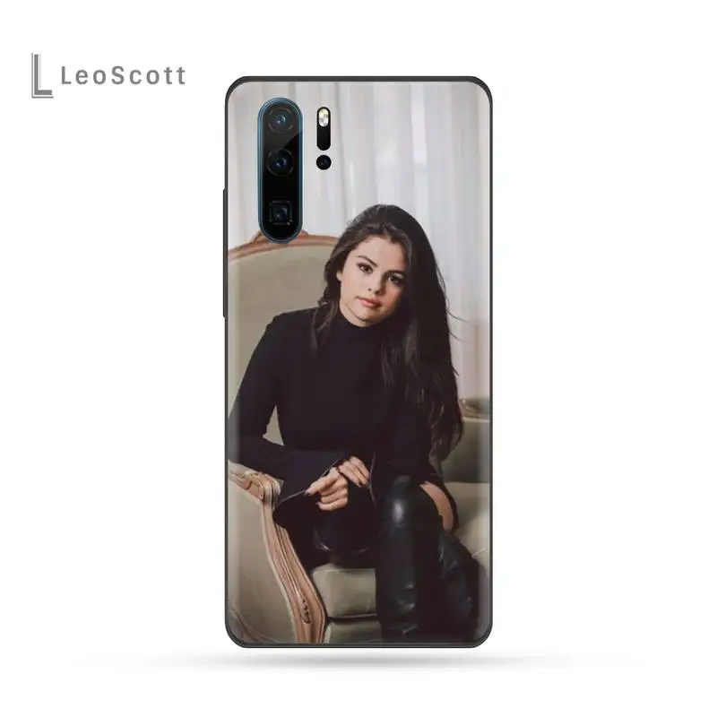 Чехол для телефона selena gomez USA singer черный чехол из ТПУ с корпусом Huawei P9 P10 P20 P30 Lite 2016
