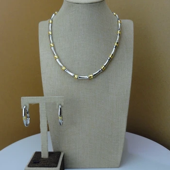 

Yuminglai Latest Design Dubai Costume Jewelry Sets Necklace and Earrings FHK7302