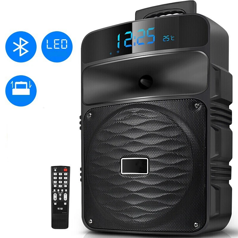 T50 Bluetooth тележка динамик s большой объем аудио домашние вечерние сабвуфер открытый мобильный динамик поддержка беспроводной микрофон
