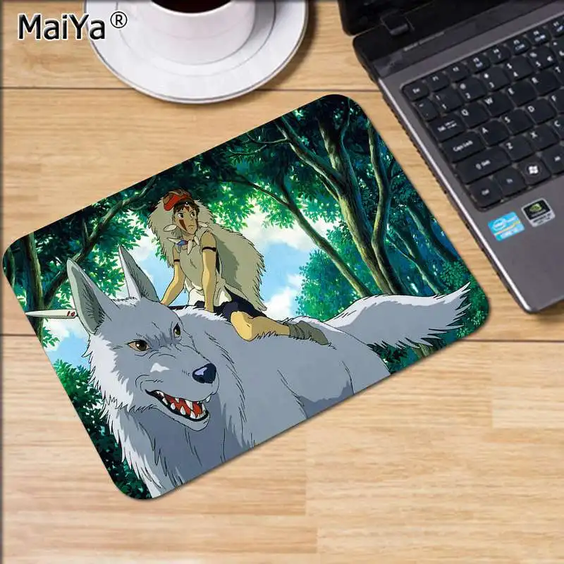 MaiYa Princess Mononoke высокоскоростной коврик для мыши резиновый компьютерный игровой коврик для мыши