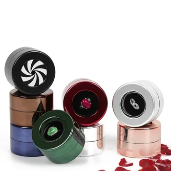 

Creative Wedding luxury Rotary Lifting Proposal Ring Box Jewelry Gift Engagement Display Storage Valentine's Day Gift Organizer1