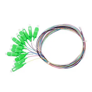 

SC/APC 12-core Bundle Pigtail 1.5 m Optic Cable Jumper Optical Patch Cord Fiber Jumper Durable Cable