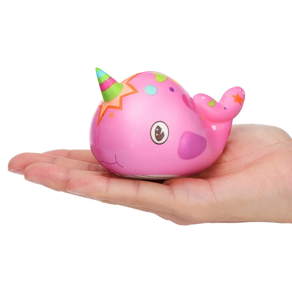 Cartoon Whale Super Slow Rising Animal Toys For Children Birthday Funny Gift Antistress Relieve Stress Cure Gift #A