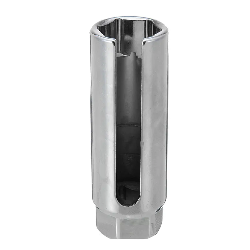Universal 1pc 22mm 7/8'' Chrome Lambda O2 Oxygen Sensor Socket Removal Tool Side Wire Cutout 1/2'' Drive