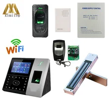 Биометрическое лицо, Время отпечатков пальцев аттенданк контроль доступа и замок, питание, считыватель отпечатков пальцев, дверной звонок, кнопка выхода IFACE 702