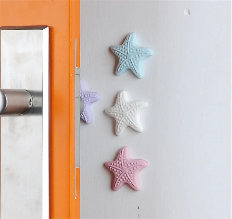 Luminous Silicone Rubber Star Pad Mute Rubber Pad to Protect the Wall Self Adhesive Stickers Door Stopper