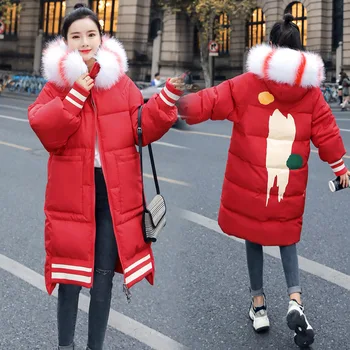 

NaNa parkas ropa de invierno para mujer woman coats tops blouses winter jacket fashion Long Animal Yes Zipper Cotton Liner Full