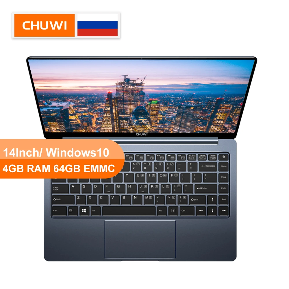 Оригинальный CHUWI LapBook Pro 14 дюймов 4 ядра Windows10 intel близнецы-озеро, N4100 4 Гб Оперативная память 64 Гб Встроенная память Micro HDMI 2,0 ноутбука