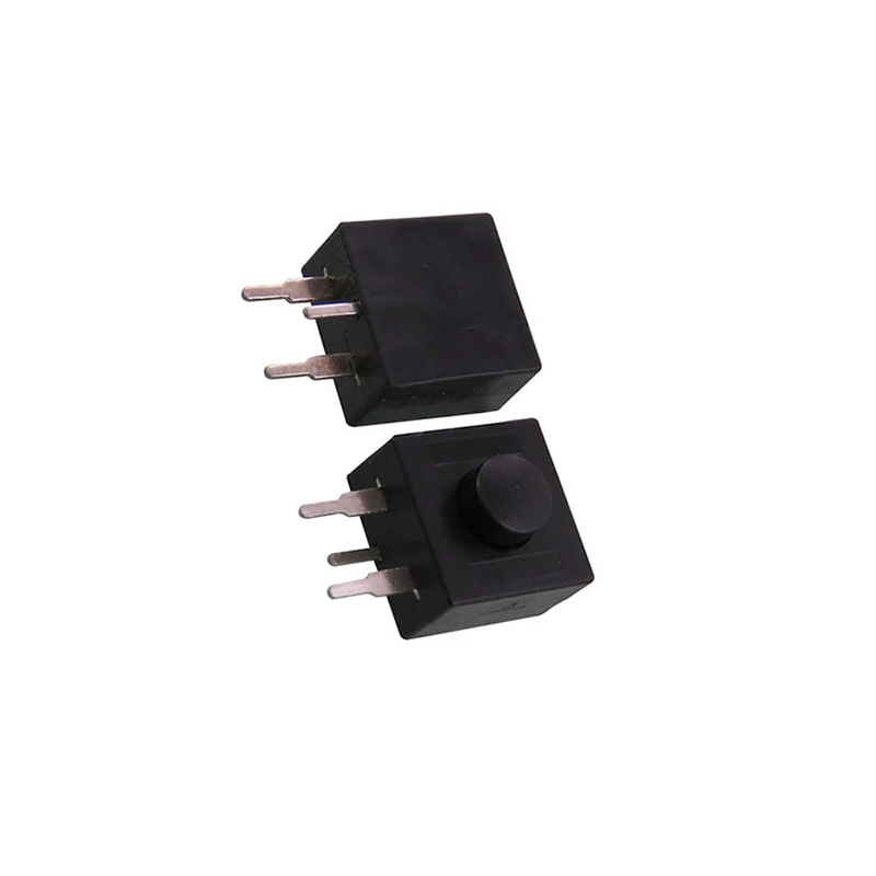 10PCS Flashlight Button Switch YT-213WD 213WD Lateral 3Pins Feet 12 * 12 mm Self-Locking Switch NO-OFF-ON 2 Open 1 Close 30V 1A