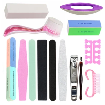 

1Set Nail Art Buffer Block Nail File Buffer Buffing NailFile Brush Professional Manicure Pedicure Tools Polish Sanding Nail Care