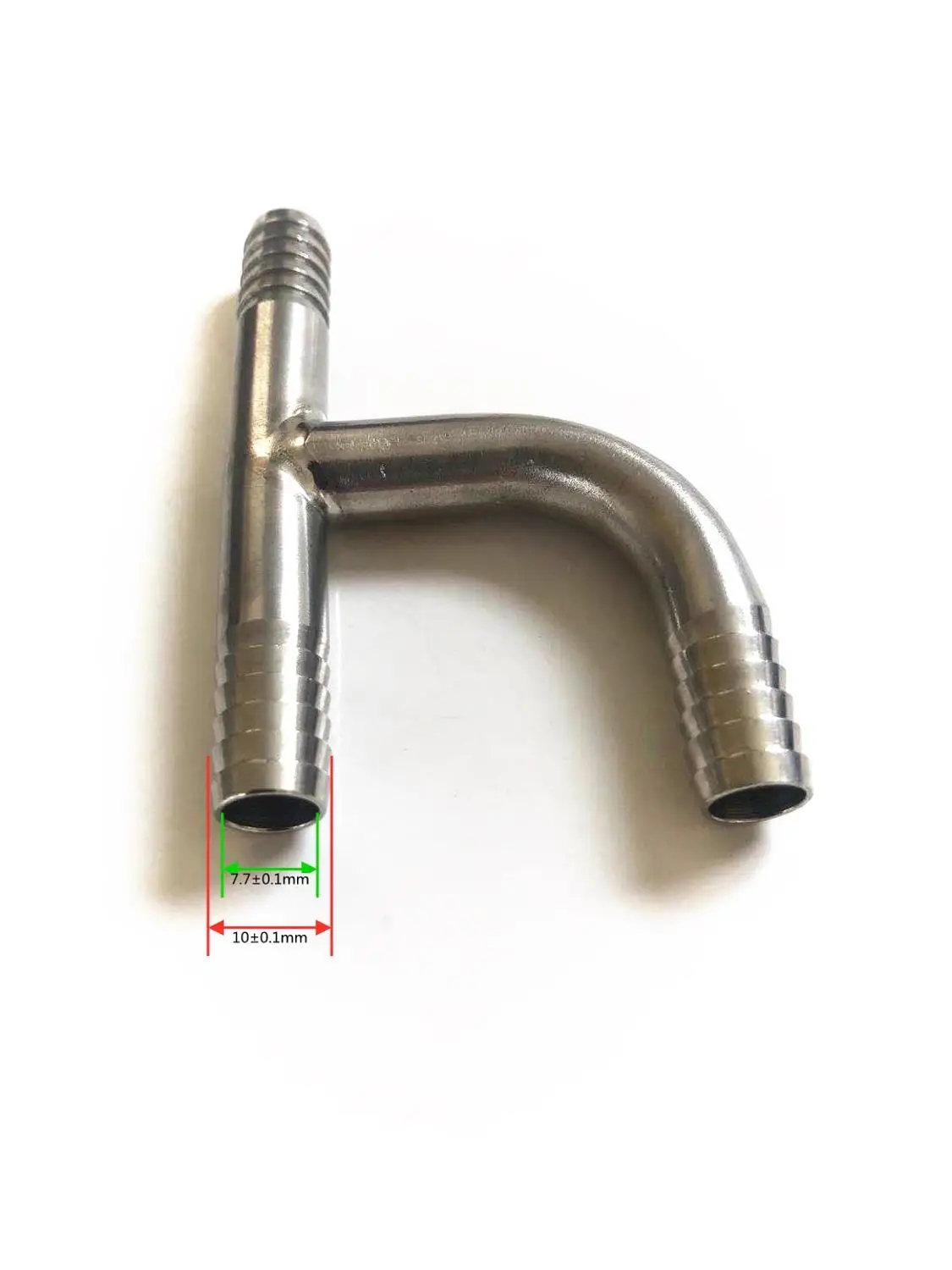 h-shape 304 stainless steel tee joint Stainless Steel Barbed Tee Joint Home brewed BEER hose connection adapter American standard food grade material
