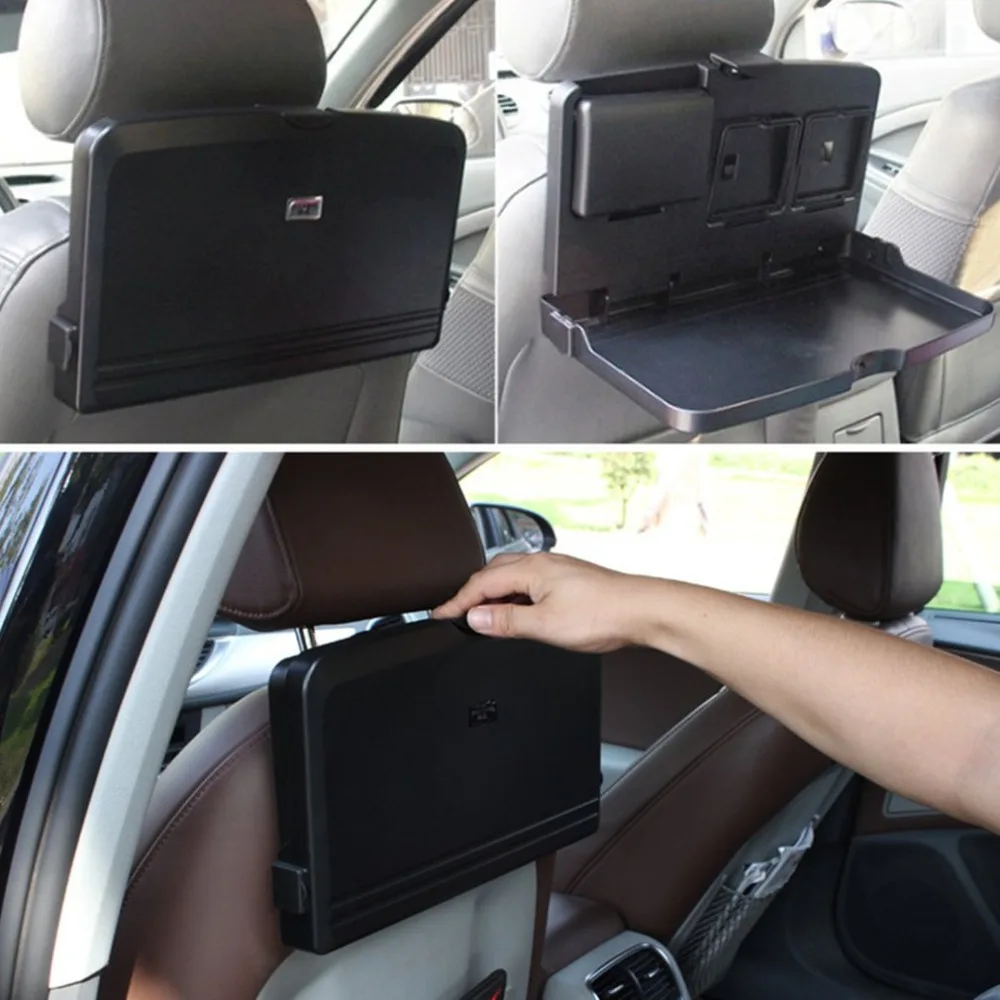 Заднее сиденье автомобиля компьютерный стол автомобильный стол обеденная тарелка держатель для напитков Складная Скоба держатель для мобильного телефона