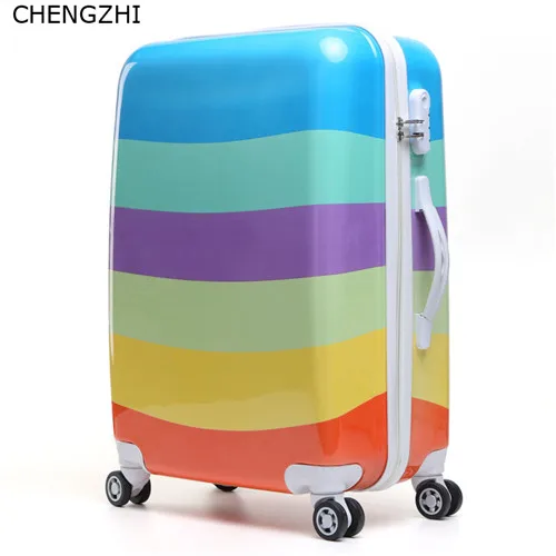 1 CHENGZHI 2" 22" 2" 26 дюймов женский дорожный костюм Чехол-Спиннер багаж на колесиках модная дамская сумка на колесиках чехол на колесиках - Цвет: 1