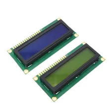 Lcd1602 1602 módulo azul tela verde 16x2 caracteres display lcd módulo hd44780 controlador azul luz preta