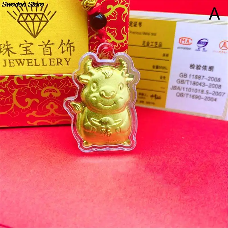 2021 Year of Ox Coin Chinese Commemorative Souvenir Gift Pendant Decor New M1 