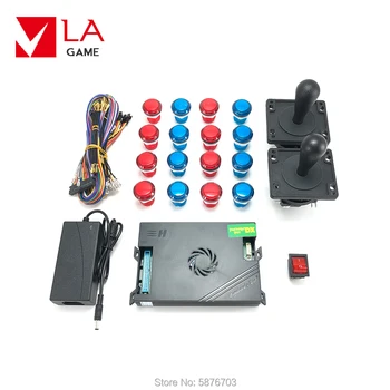 

DIY arcade machine arcade kit for Pandora box dx 3000 in 1 game console happy joystick arcade button with led