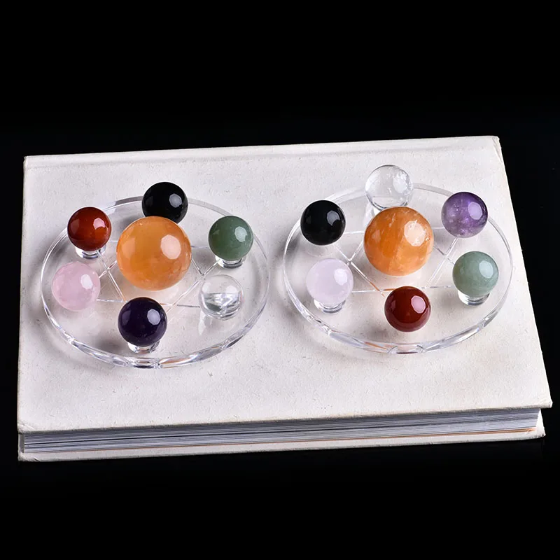 1 шт. натуральный кристалл минеральный ювелирный цитрин семь звезд шар Хранитель