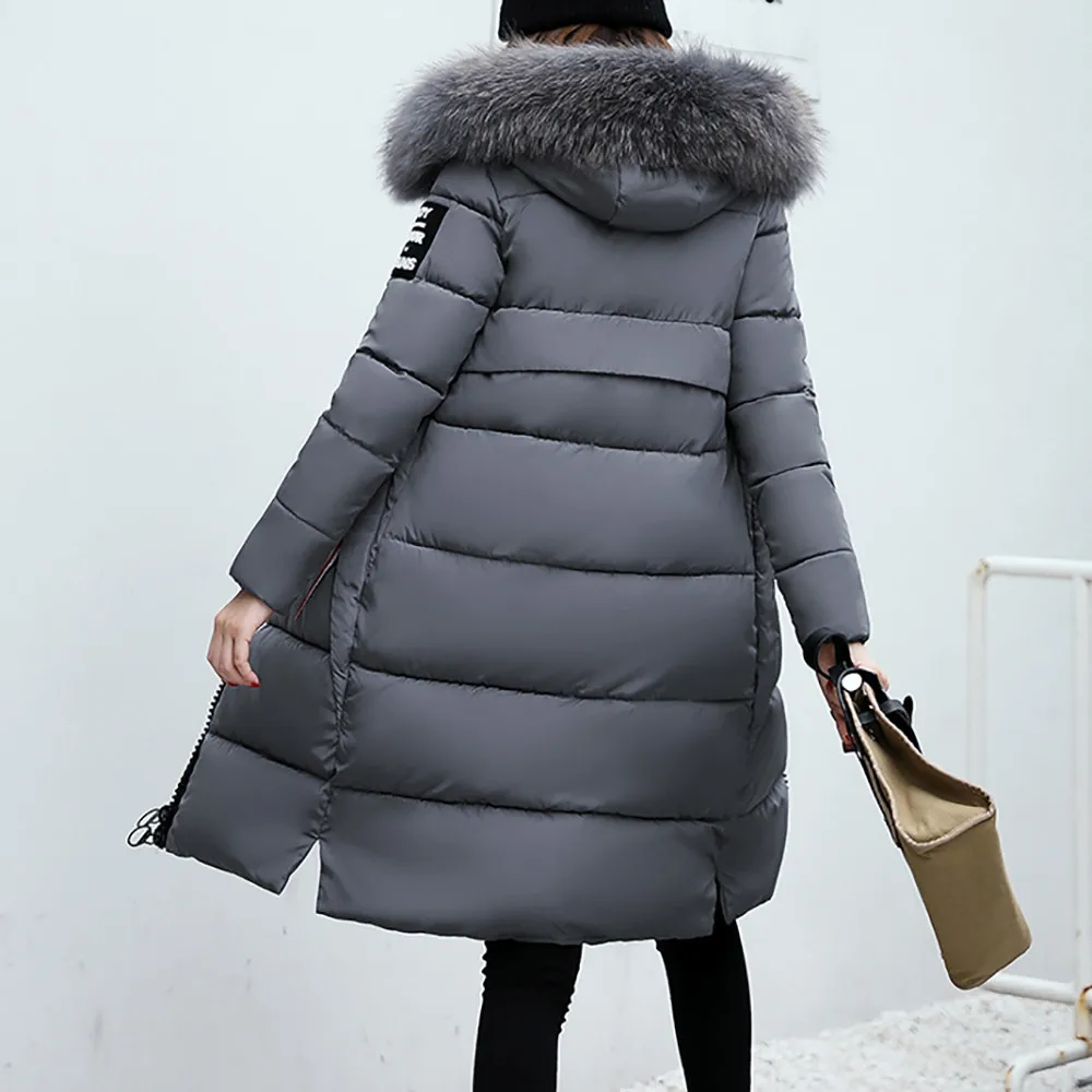 Manteau femme hiver зимнее пальто женское однотонное повседневное плотное зимнее тонкое пуховое пальто куртка зима Дамская